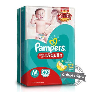 Bỉm quần pampers m40,l36, xl32