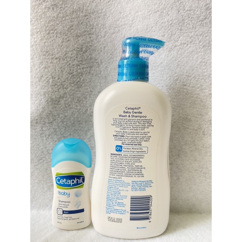 Sữa tắm gội Cetaphil babby wash & shampo 400ml