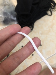 1 KG DÂY THUN TRÒN trắng 3.5li