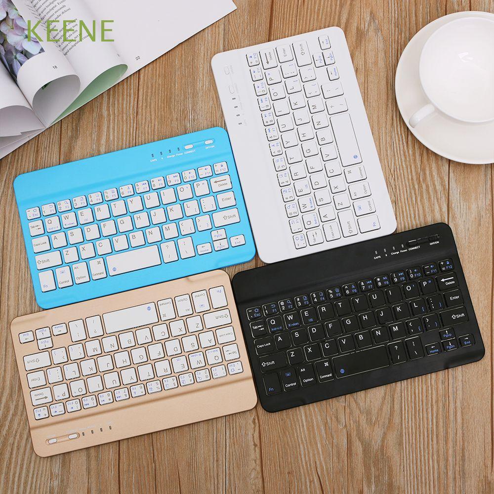 Bàn Phím Bluetooth Không Dây Siêu Mỏng Chất Lượng Cao 4 Màu Có Thể Sạc Lại Cho iPad Điện Thoại 59 Phím/Máy Tính Bảng