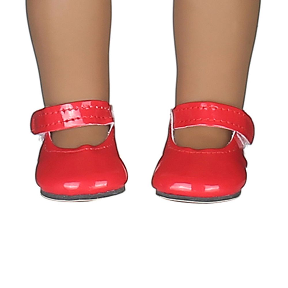 Giày da PU nhỏ xinh cho búp bê nhiều màu tùy chọn 7*4*3cm 18inch
