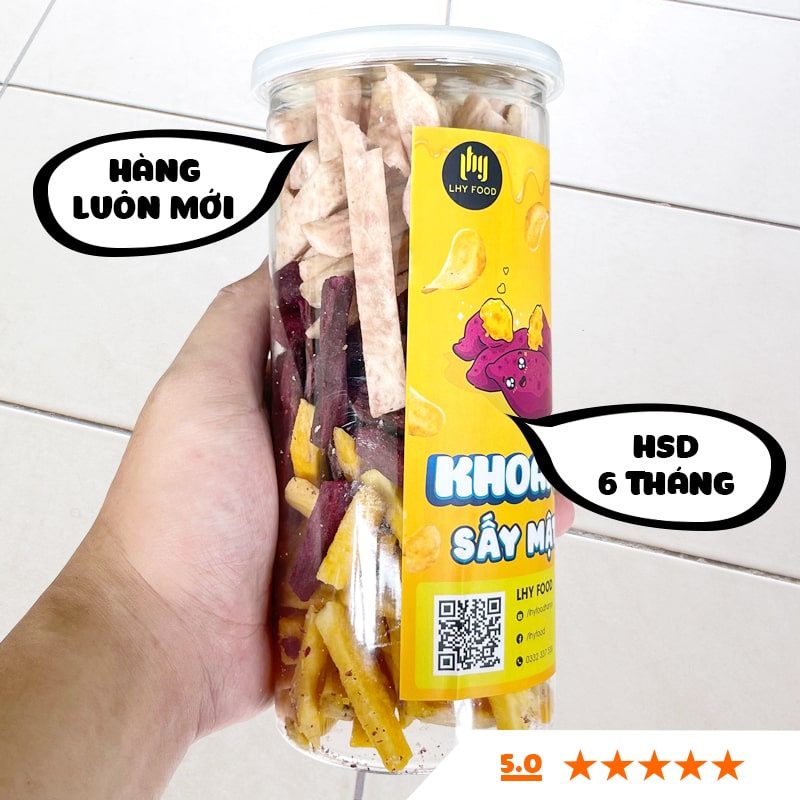 Khoai sấy mix 3 vị 300g🍟FREESHIP🍟LhyFood đồ ăn vặt Hà Nội vừa ngon vừa rẻ