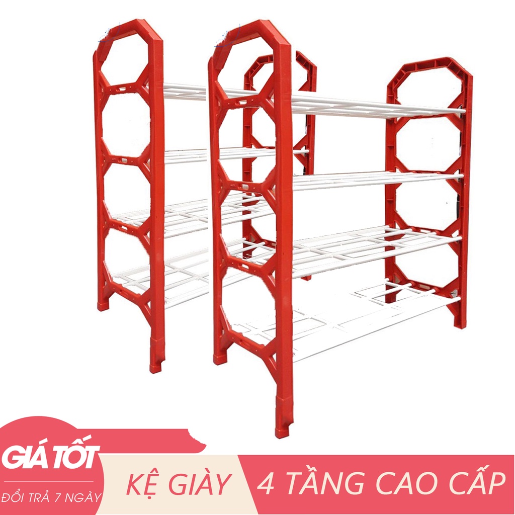 Kệ Giày 4 Tầng Lắp Ráp