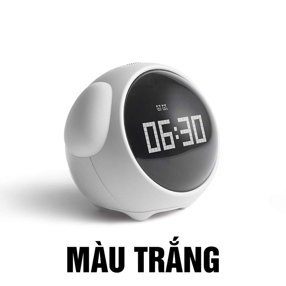 ĐỒNG HỒ BÁO THỨC, ĐỒNG HỒ ĐỂ BÀN XIAOMI EMOJI THÔNG MINH 5IN1 KIÊM ĐÈN NGỦ CẢM BIẾN ÂM THANH HIỂN THỊ CẢM XÚC SMART 5IN1