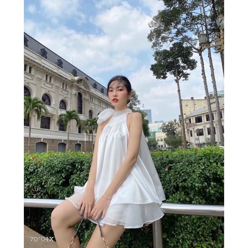 [Mã WAMT1505 giảm 10K đơn 0K] SET ÁO CỔ YẾM CỘT NƠ KÈM CHÂN VÁY (KÈM VIDEO HÌNH THẬT) | BigBuy360 - bigbuy360.vn