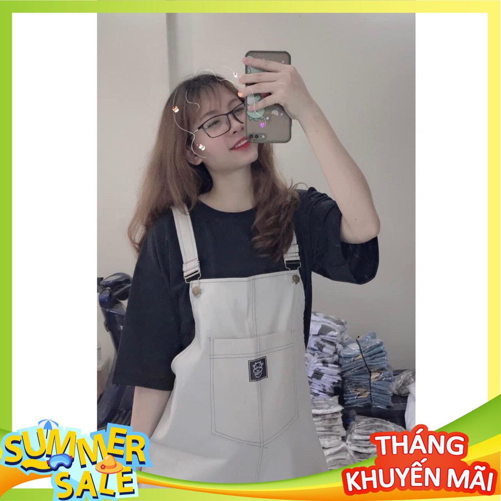 Quần Nữ❤️Quần Yếm Nữ❤️Chất tuyết mưa dập chỉ nổi-Dáng rộng- Form thoải mái cực kỳ cá tính - QY01 | BigBuy360 - bigbuy360.vn