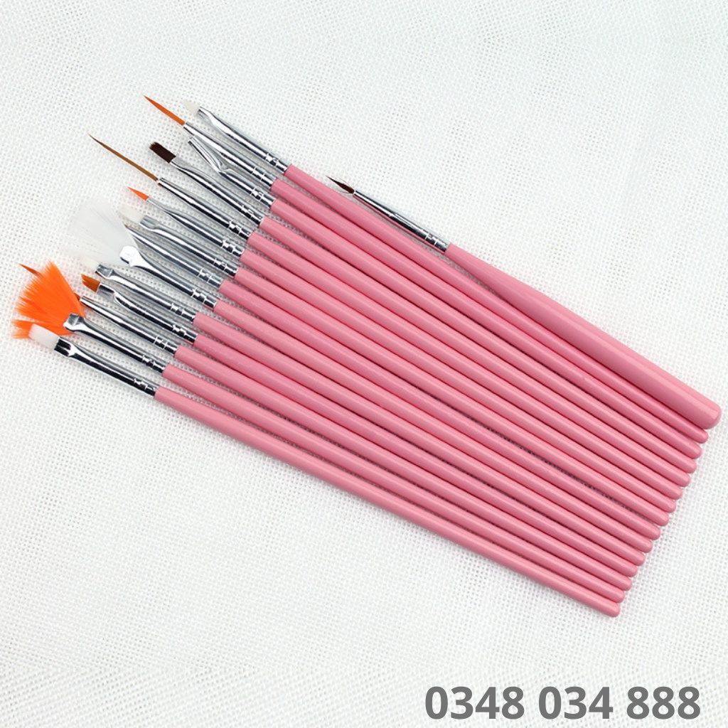 Cọ vẽ móng sét 15 cây