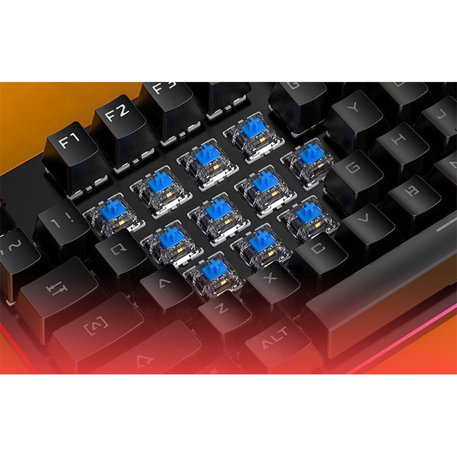 Bàn phím cơ Latope gaming bàn phím máy tính có dây Full LED màu sắc nổi bật K400
