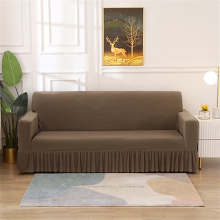 Vỏ bọc ghế sofa co giãn màu trơn chống trượt trang trí nội thất