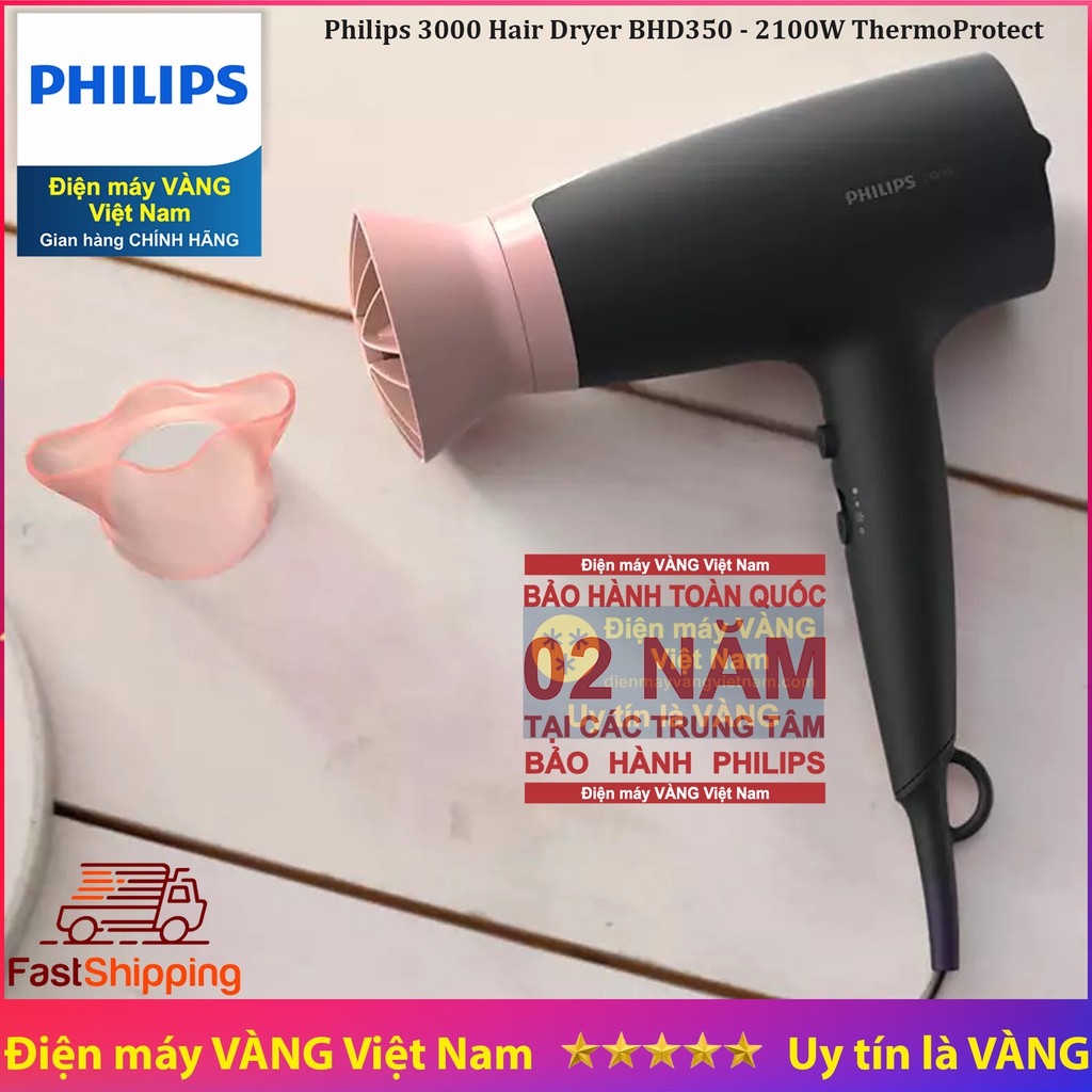 Máy sấy tóc ion thế hệ mới Philips BHD350