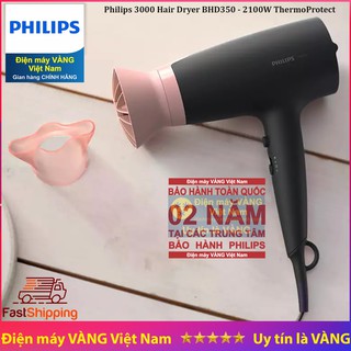 Máy sấy tóc Philips BHD350 BHD350/10 2100W chăm sóc ion tiên tiến, hàng chính hãng, bảo hành 2 năm toàn quốc