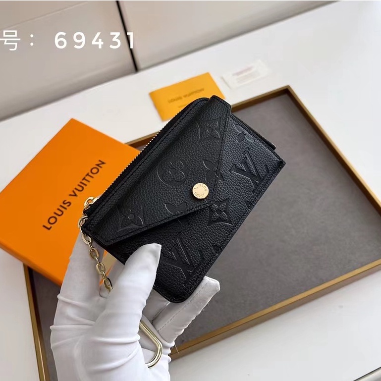 Sẵn sàng giao hàng Ví nữ mới của Louis Vuitton LV Túi đựng thẻ Recto Verso có hộp