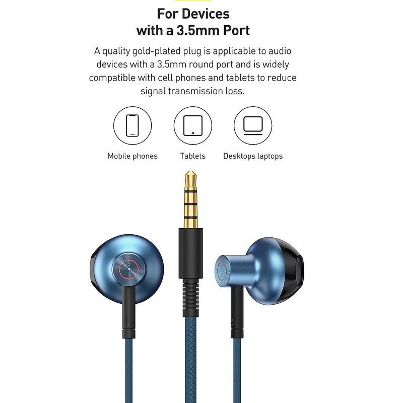 Tai nghe Baseus H19, siêu âm thanh 6D, micro khử ồn, thiết kế ko gây đau tai, lỗi 1 đổi 1