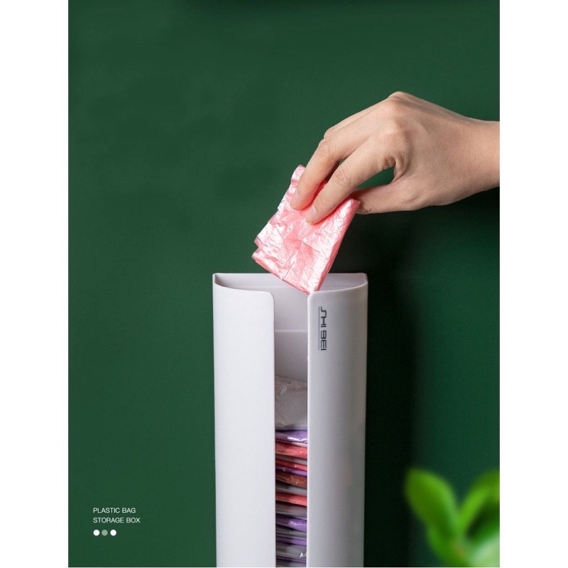 Hộp đựng túi rác- hộp đựng túi nilong, túi bóng dán tường tiện lợi MẪU MỚI