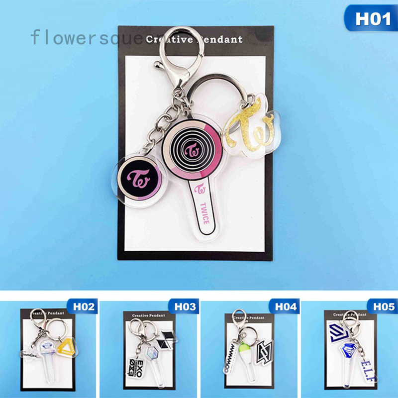 flowersqueen Móc Khóa In Hình Các Thành Viên Nhóm Nhạc Exo