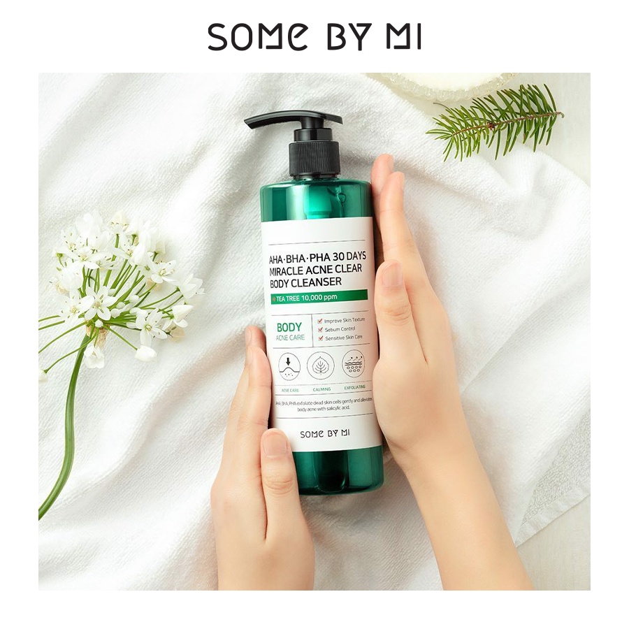 Sữa Tắm Làm Giảm Mụn SOME BY MI AHA-BHA-PHA 30 Days Miracle Acne Clear Body Cleanser 400g