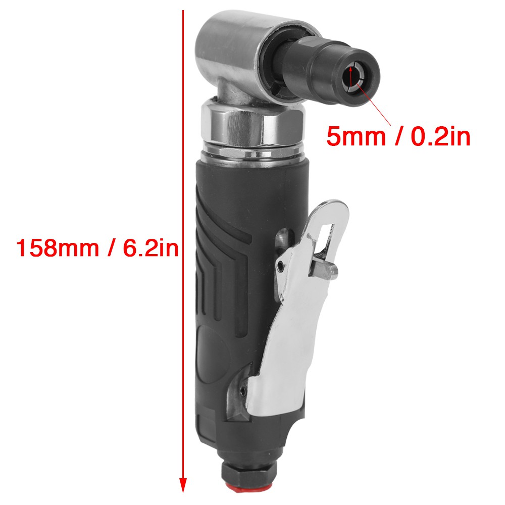 Hand-Type Pneumatic Die Micro Air Grinding Tool Gas Polishing Machine 90 Degree Angle Lightweight Bench Grinder AG-315