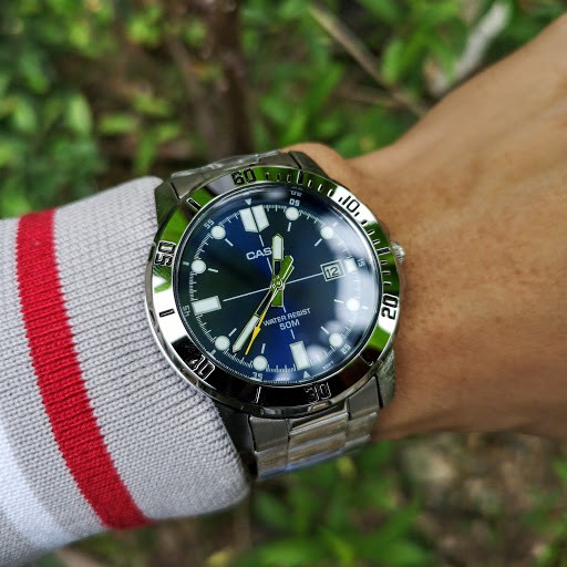 Đồng hồ nam dây kim loại Casio Anh Khuê MTP-VD01D-2EVUDF
