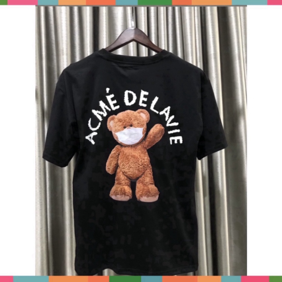 Áo thun ADLV GẤU TEDDY, kiểu dáng unisex, cotton dày dặn, cộc tay cổ tròn trend hè 2022 | BigBuy360 - bigbuy360.vn