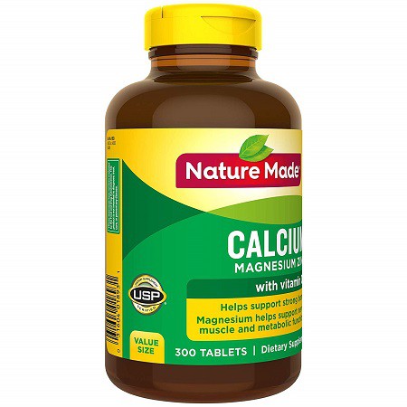 USA- Viên uống Calcium Magnesium Zinc D3 Nature Made 300 viên | BigBuy360 - bigbuy360.vn