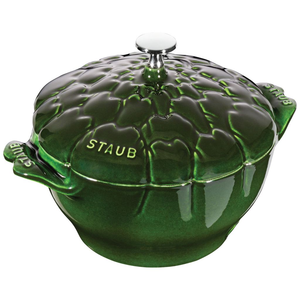 Nồi gang STAUB ARTIC.COCOTTE B-GR 22cm - 3L màu xanh lá, hình atiso |  Shopee Việt Nam