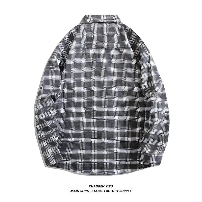 Áo Sơmi DàI Tay SọC Caro HàN QuốC Cho Nam Và Nữ