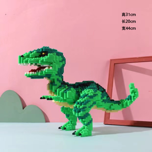 Đồ chơi mô hình lắp ráp 3D hình Khủng Long Xanh Size Lớn có thể làm quà tặng hoặc Decor phòng đẹp