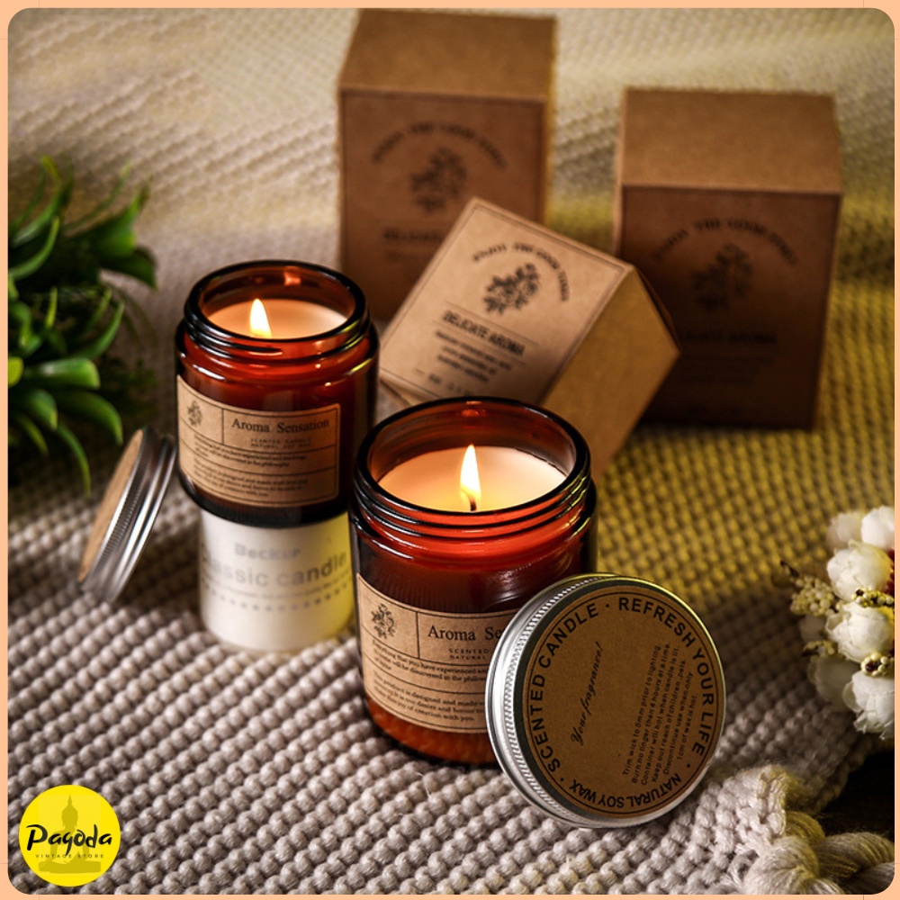 (SP mới) Nến thơm sáp đậu nành không khói vintage =&gt; Follow shop để nhận mã giảm giá