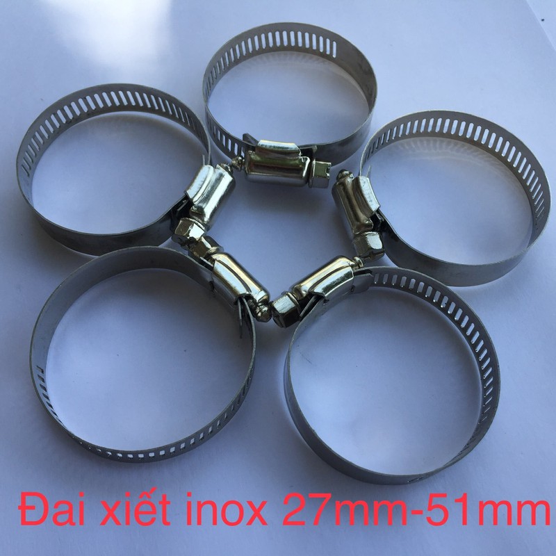 Combo 5 đai xiết cổ dê dùng xiết ống 18mm- 29mm