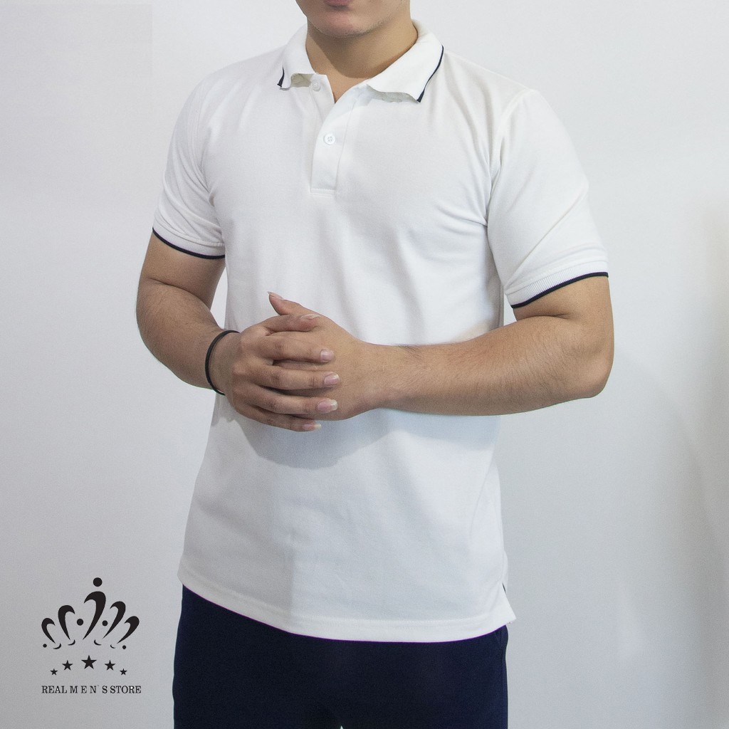 [Xả Kho Giá Sốc] Áo Polo Nam nữ phối viền trẻ trung năng động - Áo thun nam nữ | BigBuy360 - bigbuy360.vn