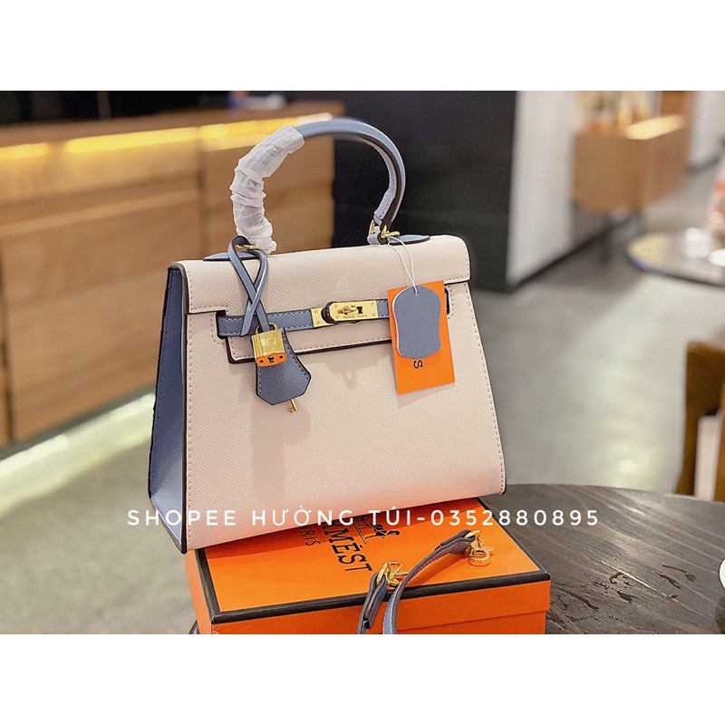 Túi Kelyyyy size 25 bản phối màu mới nhất loại đẹp tặng khăn lụa | BigBuy360 - bigbuy360.vn