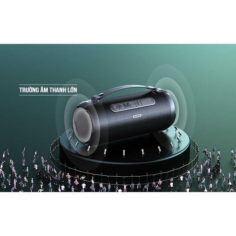 CHÍNH HÃNG Loa chống nước Bluetooth remax RB-M43 hỗ trợ USB thẻ nhớ TF cổng AUX Loa du lịch