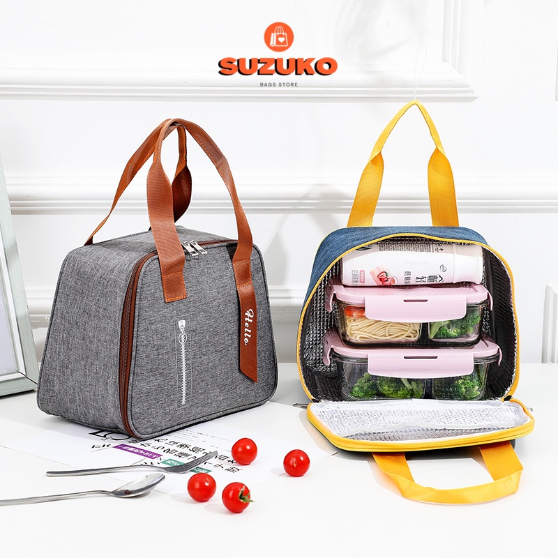 Túi đựng cơm văn phòng, túi đựng hộp cơm giữ nhiệt SUZUKO BAGS chống nước TC08