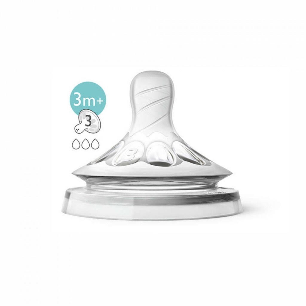 Núm ti Philips Avent Natural cổ rộng các size 0-4