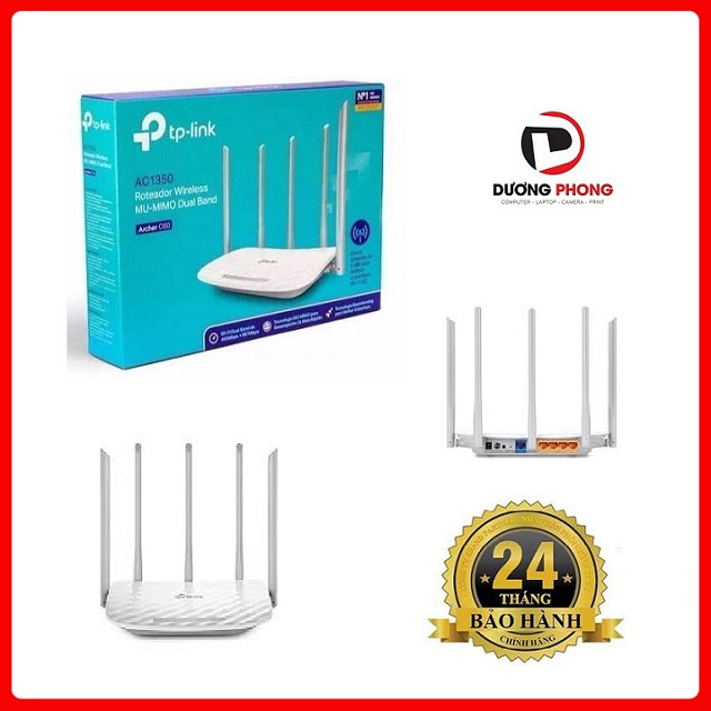 Bộ phát Wifi TP- Link Archer C60 [AC1350, 5 anten, 2 băng tần] Chính Hãng - BH 24 Tháng | BigBuy360 - bigbuy360.vn