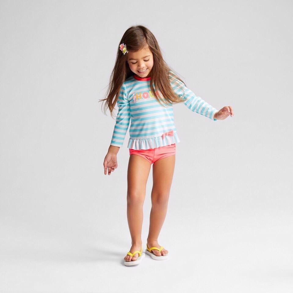 Bộ bơi bé gái cat jack