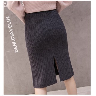 Chân Váy Bầu Công Sở Chất Liệu Len CVB22