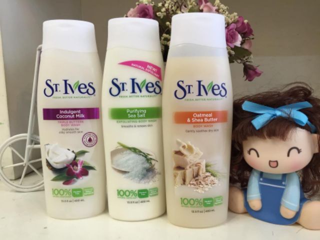 Sữa tắm St.ives lúa mạch và bơ shea 400ml