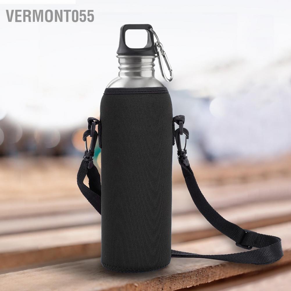Vermont055 Outdoor 1000ml Water Bottle Insulated Cover Neoprene Carrier Bag Pouch with Strap