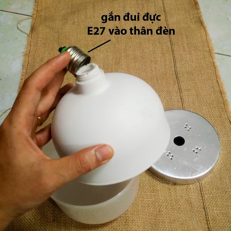 Linh kiện bộ vỏ bóng đèn LED Buld đủ các walt - linh kiện sửa chữa bóng đèn led