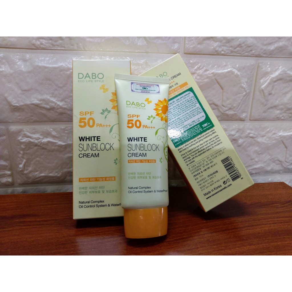 Kem chống nắng #Dabo_White_Sunblock_Cream_SPF50_PA++