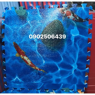 Thảm xốp Hồ Cá Koi 60cm. Bộ 4 tấm.