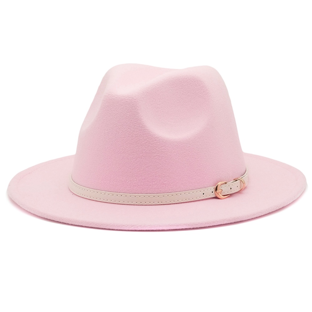 Mũ Fedora Vành Rộng Có Khóa Thắt Lưng Thời Trang Xuân Thu Đông Cho Nữ