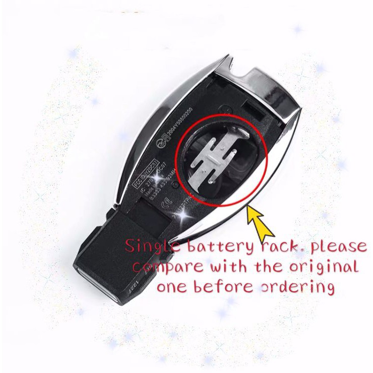 Vỏ Bọc Chìa Khóa Thông Minh 2/3 Nút Cho Mercedes benz BGA NEC