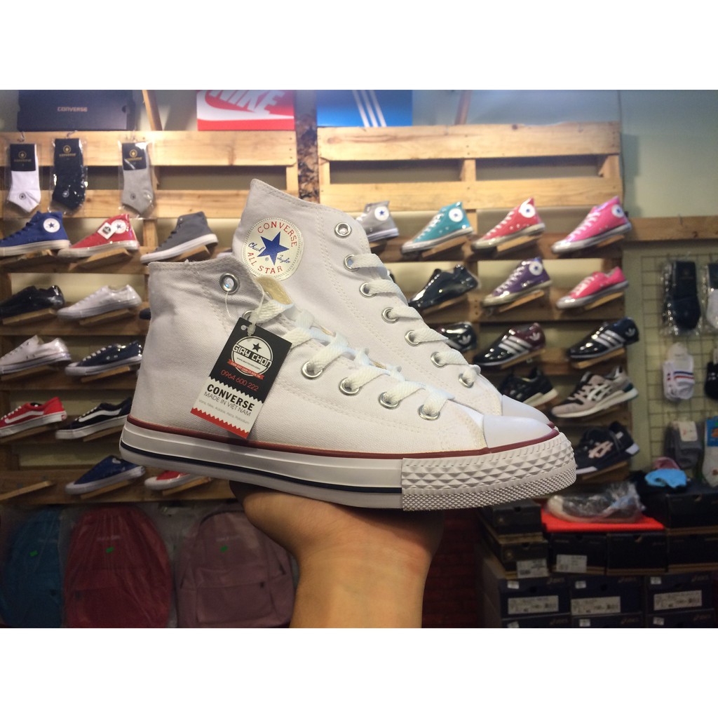 [FREE SHIP + FULL BOX] Giày classic full trắng cao cổ hàng vnxk nam nữ giá rẻ | BigBuy360 - bigbuy360.vn