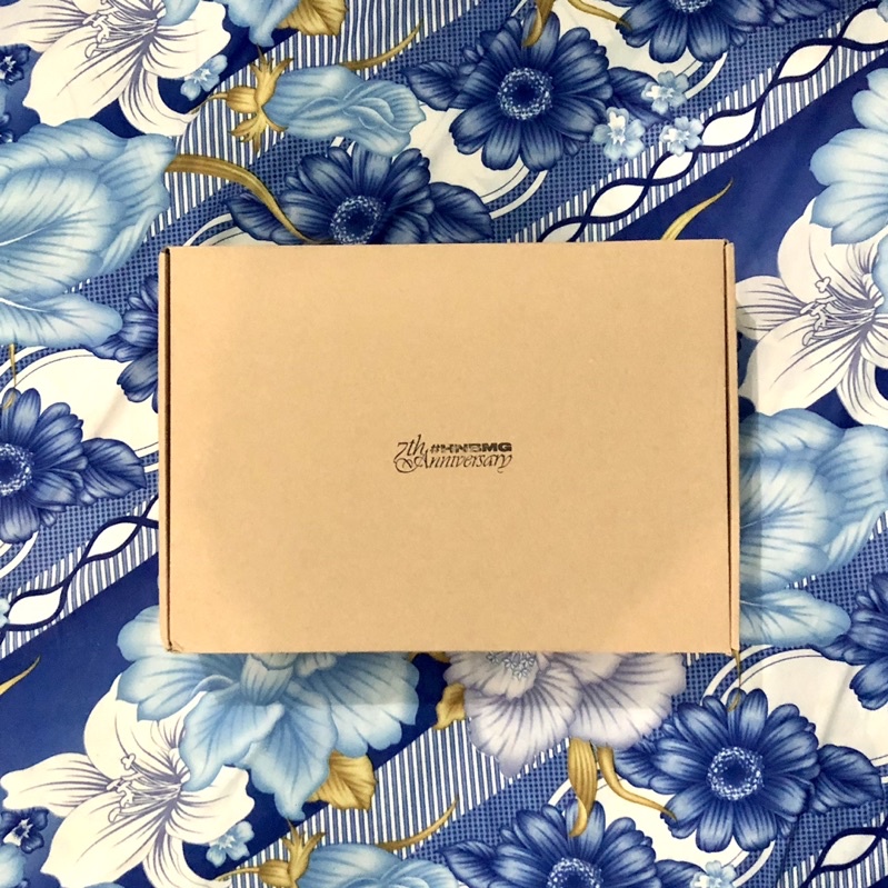 HNBMG 7TH ANNIVERSARY MAIN LOGO HOODIE/ LIGHT GREY