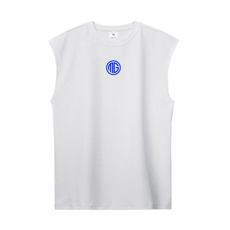 Áo Thun Thể Thao Sát Nách Dáng Rộng Phối Lưới Nhanh Khô In Họa Tiết Độc Đáo Thời Trang Mùa Hè Cho Nam