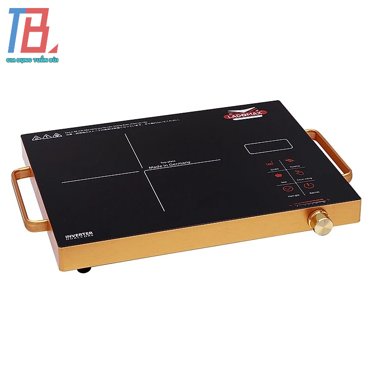 Bếp hồng ngoại (Không kén nồi) Ladomax HA-666 công suất 2200W màu vàng - Chính hãng BH 12 tháng