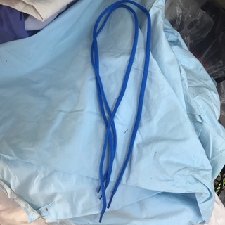 dây giày tròn màu xanh 75cm