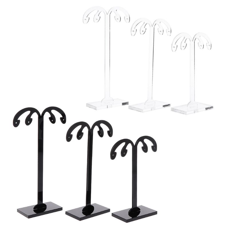 Set 3 Giá Đỡ Trưng Bày Bông Tai Chất Liệu Acrylic